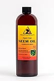 Neem Oil Virgin Organic Carrier Unrefined Cold Pressed 16 oz