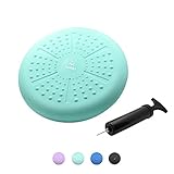 Tumaz Wobble Cushion with Air Pump Wiggle Seat, Two Sides Available Stability Balance Disc - Help with Core Strength, Attention, Staying Sitting, Postural Control and Balance for All Ages