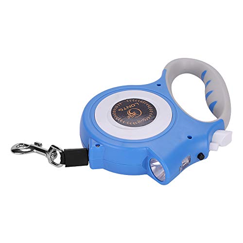 ITODA Automatic Retractable Pet Cord Leash with Light, Walking 16Ft Extendable Traction Dog Rope or Small Medium Dogs Cat Grip Tangle Free with Button Break & Lock