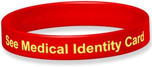 The ID Band CompanySee Medical Identity Card Silicone Wristband