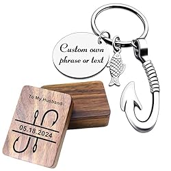 Kooer Fishing Lure Hook Key Chain Personalized