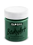 Global Body Art Face Paint - Liquid Green Deep 45mL
