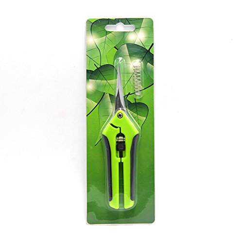 2 Pack Curved Tip Trimming Scissors with Titanium Coated Blades, Gardening Hand Pruner Pruning Shear by HiHydro - Thumbnail 7