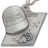 Pewter Coach Keychain / Key Chain / Coach Themed Key Ring