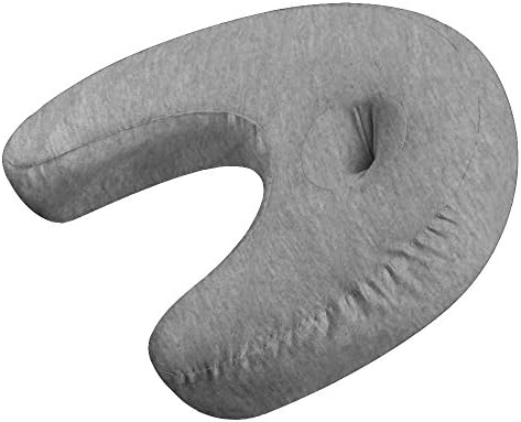 Deluxe Comfort Cover For Stress Free Side Sleeper Pillow - Hypoallergenic - Soft Stain-Resistant - 50% Polyester/25% Rayon/25% Cotton - Pillow Cover, Grey