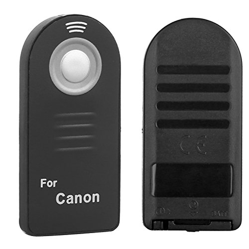 IR Wireless Shutter Remote Control for Canon EOS 6D Mark II, 5D Mark IV III II, 5DS 5DR, 7D Mark II, 77D 6D 7D 80D 70D 60Da 60D SL1 /Rebel T7i T6s T5i T4i T3i T2i T1i XSi XTi/M6 M5 M3 (Replaces RC-6)