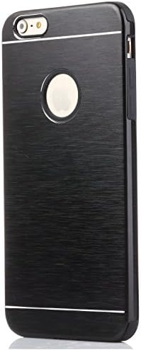 iPhone 6s Plus Case (also for iPhone 6 Plus) Black Aluminum and Soft Silicone Protection - Slim Fit Case - Stylish and Cool iPhone 6 Plus Cases with Dual Layer Protection - Resistant Non Slip Case and Firm Grip for Your Apple Phone - Get It Now!! - For iPhone 6s Plus and iPhone 6 Plus (5.5) (Black)