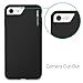 iPhone 8 Case/iPhone 7 Case, CaseCrown Lux Glider Case (Matte Black) w/Matte Finish & Felt Interior