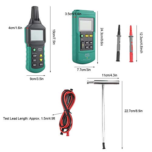 Pokerty Wire Locator, MS6818 12V-400V AC/DC Wire Cable Locator Metal Pipe Detector Tester Line Tracker Can be Adjusted Either Manually or Automatically - Thumbnail 2