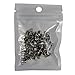 RUBYCA 100 Sets 10MM Silver Color Bullet Cone Spike and Stud Metal Screw Back for DIY Leather-Craft