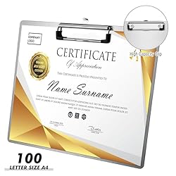 Motiskyy 9x12.5'' Metal Clipboard Horizontal