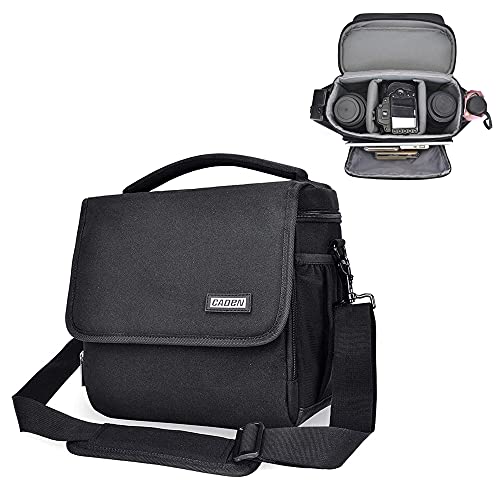 CADeN Camera Bag Case Shoulder Messenger Crossbody Bag Compatible for Nikon, Canon, Sony, DSLR