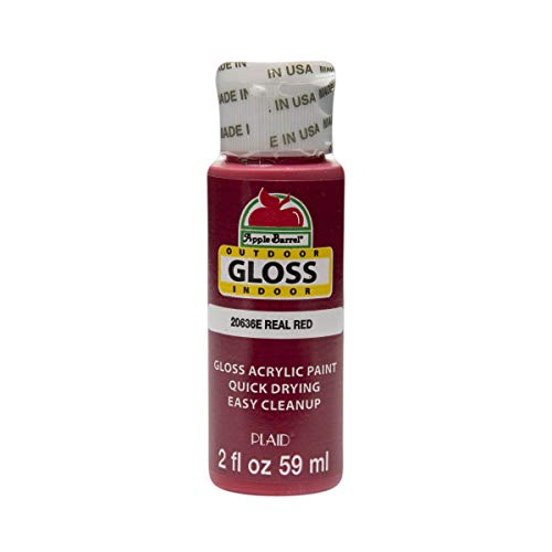 Apple Barrel Gloss Acrylic Paint in Assorted Colors (2-Ounce), 20636 Real Red