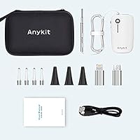 Anykit Ear Wax Removal Tool, HD Ultra Clear View Ear Cleaner Otoscope Ear Camera with Wax Remover, Adjustable LED Light…