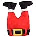 QBSM Funny Christmas Hat Novelty Red Cap Xmas Santa Claus Legs Pants Hats for Adult Kids