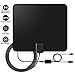 Bamshoot TV Antenna 50-100 Miles Long Range Digital HDTV Antenna High Reception Amplifier TV Indoor Antenna Clear TV Best Indoor Antenna for TV with 10ft Cable USB TV Tuner - Black