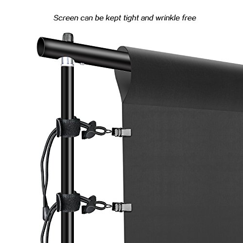 HYJ-INC-Photography-Umbrella-Continuous-Lighting-KitMuslin-Backdrop-KitWhite-Black-Backdrop-Clips-Clamp10ft-Photo-Background-Photography-Stand-System-for-Photo-Video-Studio-Shooting