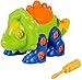 Dinosaur Toys STEM Building Toys - 3 Pack Take Apart Toys with Tools and 3 Pack Bonus Realistic Dinosaur Figures, Preschool Learning Toys for Boys Kids Age 3, 4 and 5+ Years Old