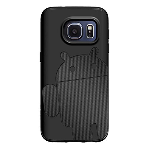 Galaxy S7 Case, Cruzerlite Androidified A2 (TPU and Carbon) case for Samsung Galaxy S7 - Black