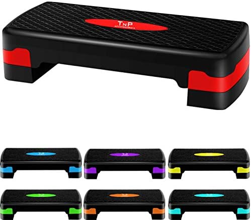 TnP Accessories Adjustable Aerobic Step Exercise Stepper Cardio Yoga Workout Fitness Gym Machine Step Platform