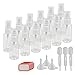 KAKOO Fine Mist Spray Bottles, 12 Pcs Transparent Travel Bottle Toiletries Liquid Containers for Cosmetic Makeup (Clear)