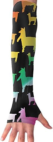 Gay Pride Llama Anti-UV Cuff Sunscreen Glove Outdoor Driving Half Refers Model Arm Sleeve For Riding Bicycles Fishing Running Climbing Unisex