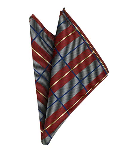 MENDENG Mens 10 Pack Assorted Cotton Polka Dots Pocket Square Handkerchief Hanky