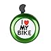 Bicycle Bell Aluminum Bike Bell Ring - ' I Like My Bike' Bike Horn of Mountain Bike Road Bike Exercise Bike Accessories for Adults Men Women Kids Girls Boys Bikes - Green