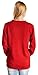 V28 Women's Christmas Reindeer Snowflakes Sweater Pullover (Tag S (US size 6), Red-3D-Nose)