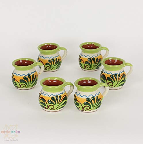 Amazon Com Mexican Clay Jarrito Mexican Clay Jarritos Mugs