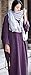 Soojun Women's Casual Cotton Linen Long Dress with Batwing Sleeve, Style 2:purple, One Size