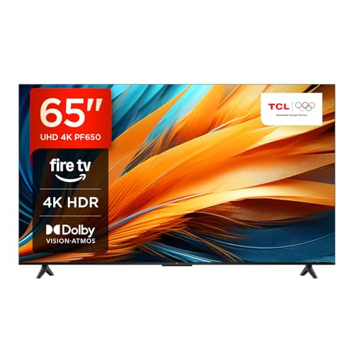 TCL 65PF650 65-Zoll 4K Ultra HD, HDR TV, Smart LED Fire TV (Dolby Vision, Dolby Atmos, DTS, HDR 10, Alexa integriert, Airplay2, Miracast)