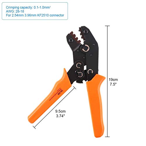 Wovier SN-28B Dupont Crimping Tool Compression Ratcheting Modular Insulated Terminal Crimper Pin Cri - //coolthings.us