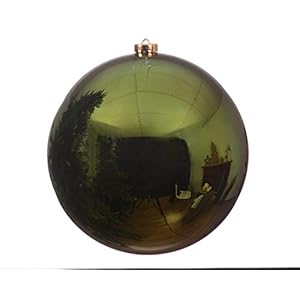 PERAGASHOP Aanbieding 2 kerstballen groen grenen glanzend 14 cm kerstboom decoratie