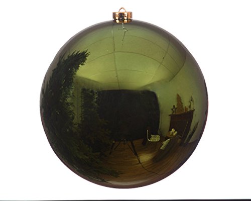 PERAGASHOP Aanbieding 2 kerstballen groen grenen glanzend 14 cm kerstboom decoratie