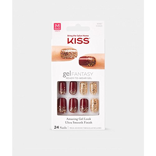 Kiss Nails GEL FANTASY "KGN03" (PAINTED VEIL) Medium