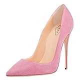 EKS Women's Friees Basic Solid Color Thin High Heels Shoes Pumps For Dress Wedding Party