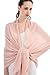 Premium Women Extreme Soft Scarf Wrap Shawl For Any Season, Super Size, Rich Color Choice ( Pink )