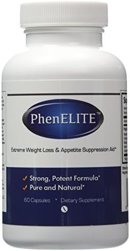 PhenElite Extreme Weightloss and Appetite Suppression Dietary Supplement 6 Bottles 360 Capsules by PhenELITE