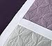 Chezmoi Collection 7-Piece Quilted Patchwork Comforter Set, Queen, Lavender Purple