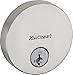 Kwikset 92580-002 258 Uptown Low Profile Slim Round Modern Contemporary Single Cylinder Deadbolt Door Lock featuring SmartKey Security in Satin Nickel