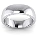 LANDA JEWEL 2/3/4/5/6/8/9mm Heavy Sterling Silver Comfort Fit Polished Womens Wedding Ring Plain Band