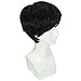 Diy-Wig Mens Black Wig Male Short Layered Cosplay Costume Party Natural Hair 12