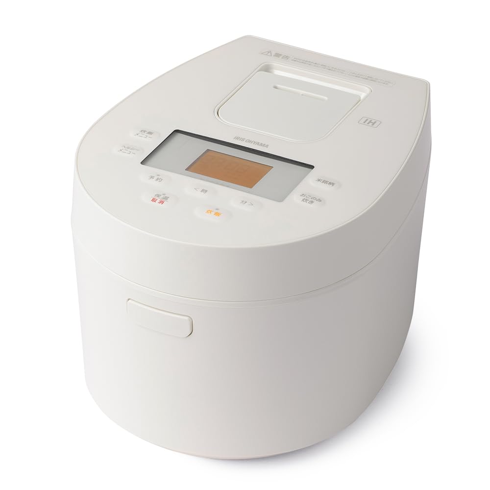 【低温調理可能】 アイリスオーヤマ 炊飯器 3合 IH式 一人暮らし 50銘柄炊き分け機能 極厚火釜 ヘルシーメニュー 低温調理機能 パン・ケーキ機能 ホワイト RC-IL30-W おしゃれ かわいい商品画像