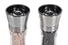 MOMONI Premium Stainless Steel Salt and Pepper Grinder Set - Elegant Salt and Pepper Mill - Adjustable Ceramic Rotor, from Coarse to Fine