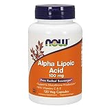 Now Supplements, Alpha Lipoic Acid 100 mg with Vitamins C & E, Free Radical Scavenger*, 120 Veg Capsules