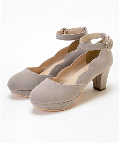 Amazon マジェスティックレゴン スカラップフェミニンパンプス 93ライトグレー 04 L 24 0 25 0 Majestic Legon マジェスティックレゴン パンプス