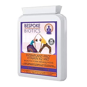 Vitamin K2 MK7 100mcg – 60 Capsules – Intraplant Pro | Protein Synthesis | Bone Support – Fracturing | Better Than…