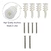 AHDECOR White Floating Shelves, Ledge Wall Shelf for Small Display Items with 4