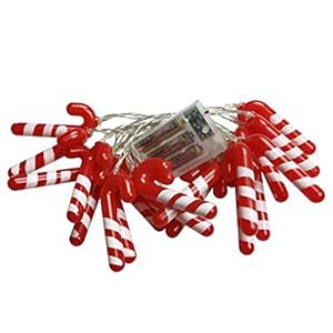 PQZATX Candy Cane Christmas Theme String Lights with 8 Flicker Modes Remote for Bedroom Porch Wedding Birthday Ideas